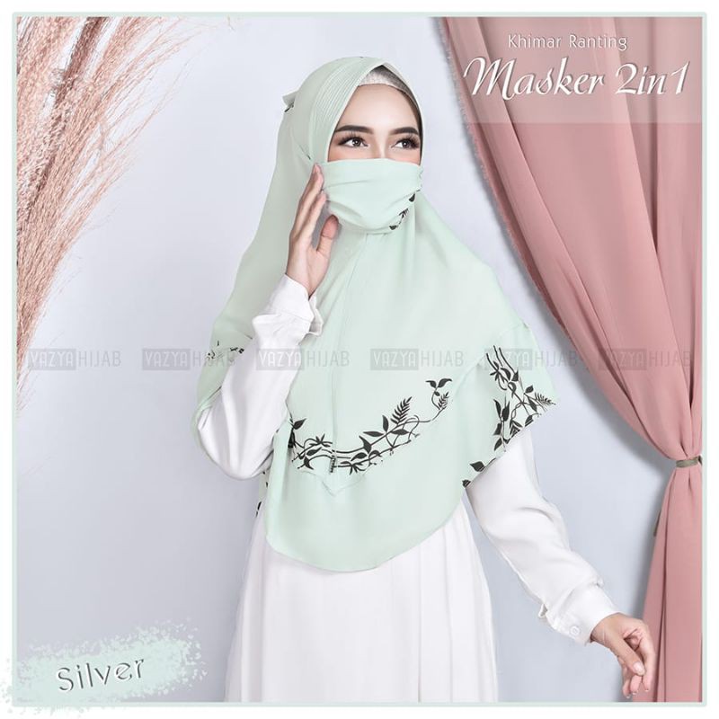 Khimar Ranting Masker 2in1