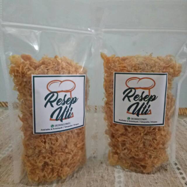 

Bawang Goreng Resep Uti - Bawang Merah Goreng Gurih - Camilan 200gr