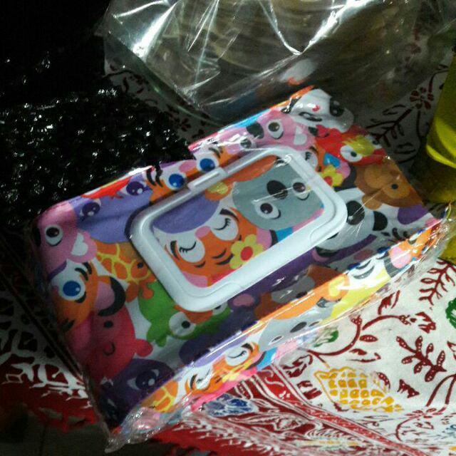 Tempat Tissue Basah Dan Kering 2in1 3in1 4in1 Panda Pink