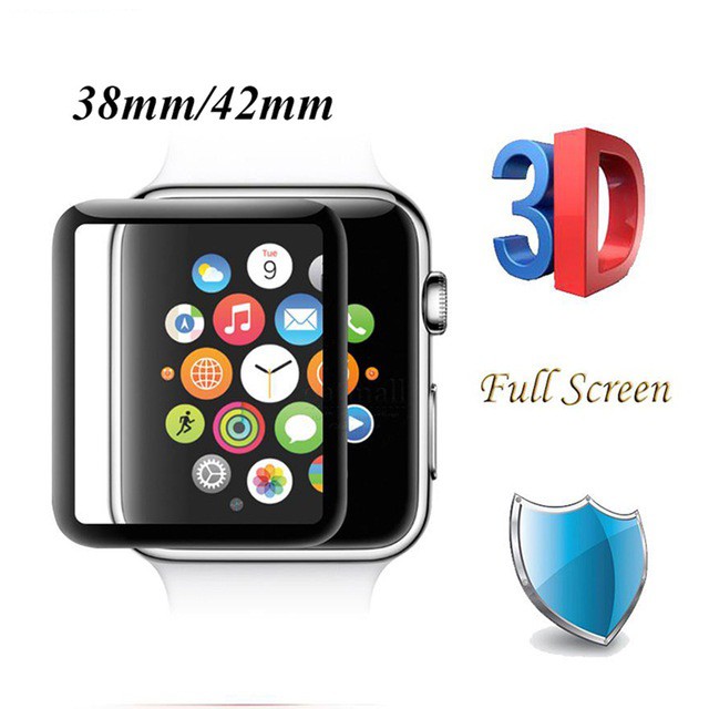 3D Premium Tempered Glass Apple Watch series 1,2 &amp;3 ready 38/42 mm