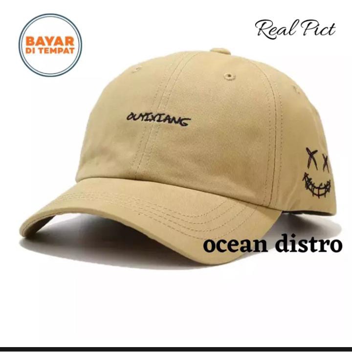 Topi baseball OUYI XIANG bahan raffel cakop besi