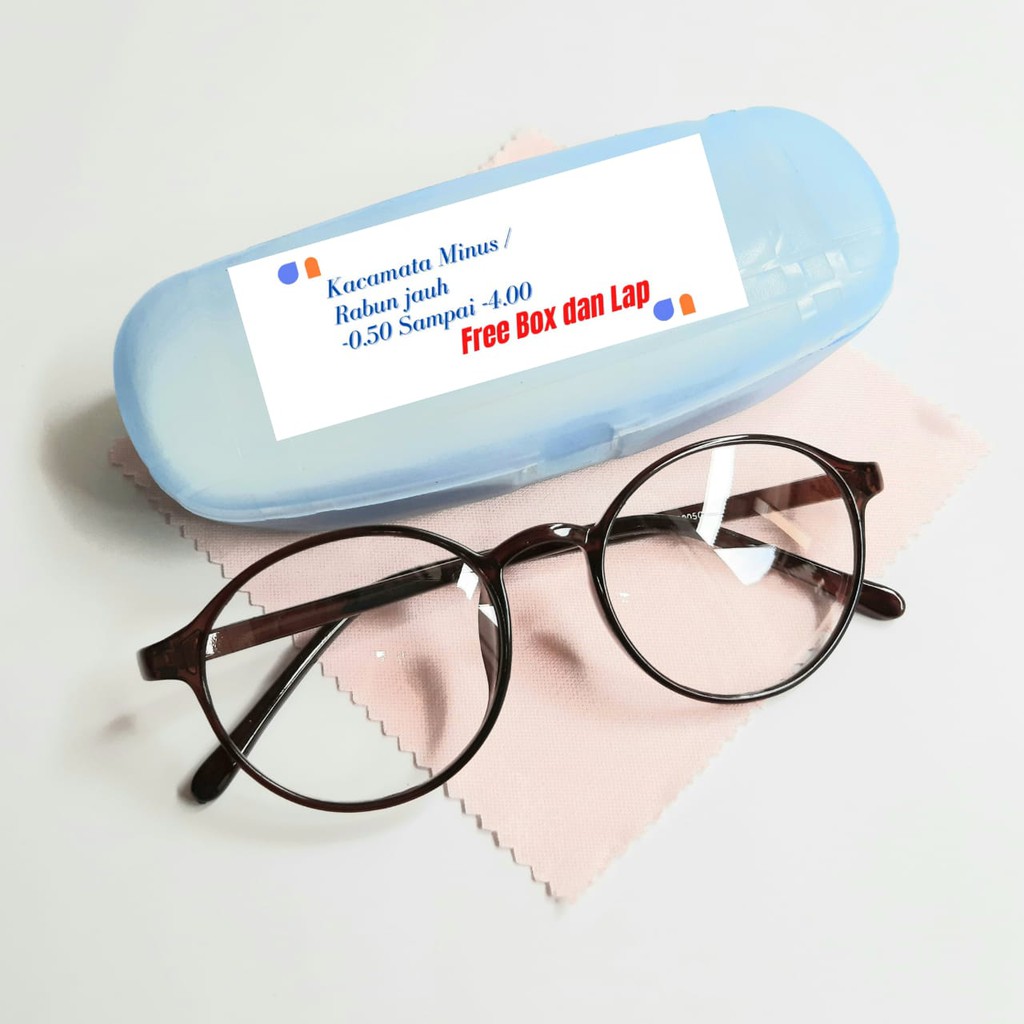 Kacamata Minus Optik Jarak jauh, 0.50 sampai 400, Pria Wanita, Unisex