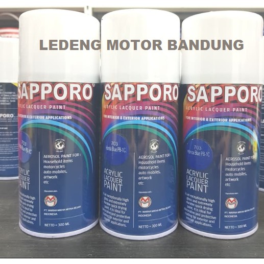 Sapporo 703 Honda Blue PB-1C Cat Semprot Aerosol Paint Biru Candy