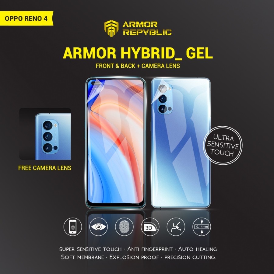 Armor Repvblic Hydrogel Screen Protector OPPO Reno 4 Pro / OPPO Reno 4