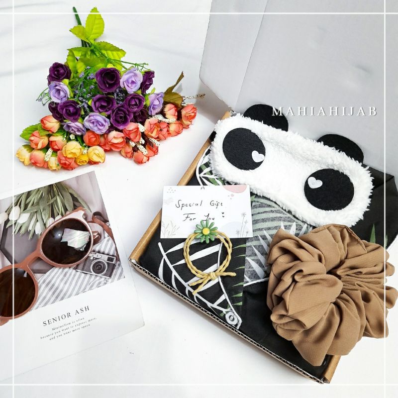 Hampers Piyama set / Hampers Gift Box / Kado wedding , ulang tahun , wisuda dll / Piyama set baju tidur motif daun / hampers murah