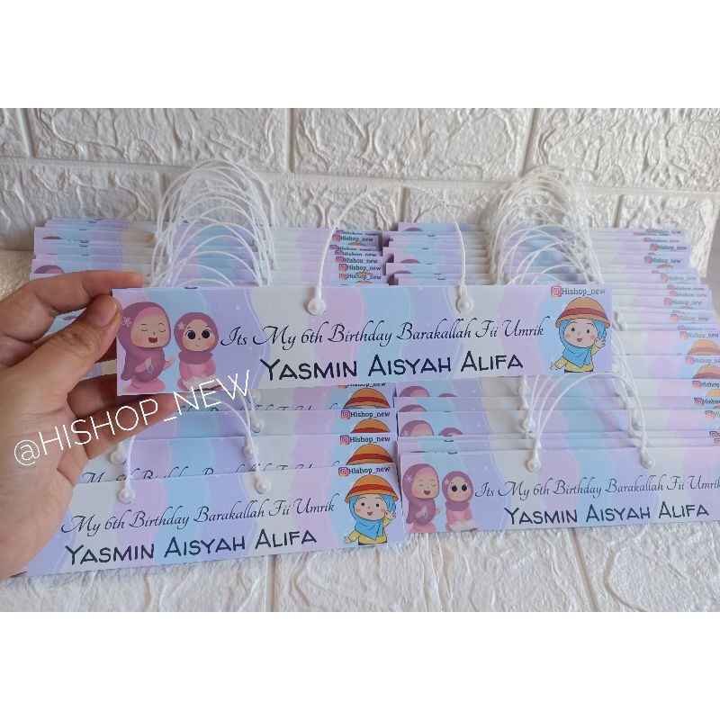 

LABEL SNACK ULANG TAHUN / PLASTIK SNACK ULTAH / TAS BINGKISAN / SOUVENIR /