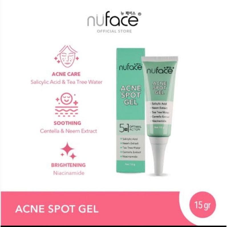 NUFACE SERUM FOR ACNE SKIN/ SERUM WAJAH GLOWING/ ACNE SPOT GEL 15g