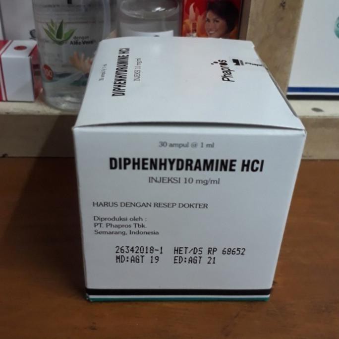 Jual DIPHENHYDRAMINE INJEKSI PRODUK GARANSI ORIGINAL | Shopee Indonesia