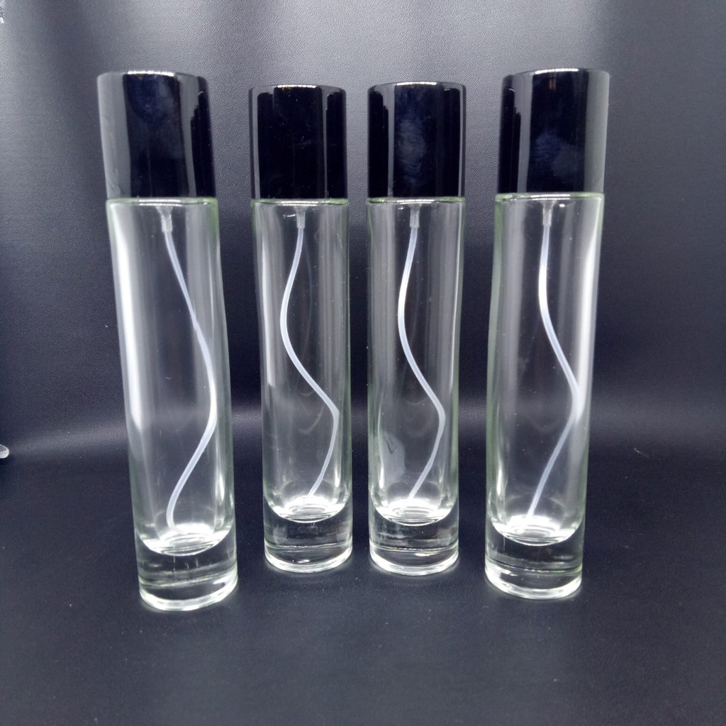 Botol Parfum kosong Casa Clear Black cap 50 ml lusinan