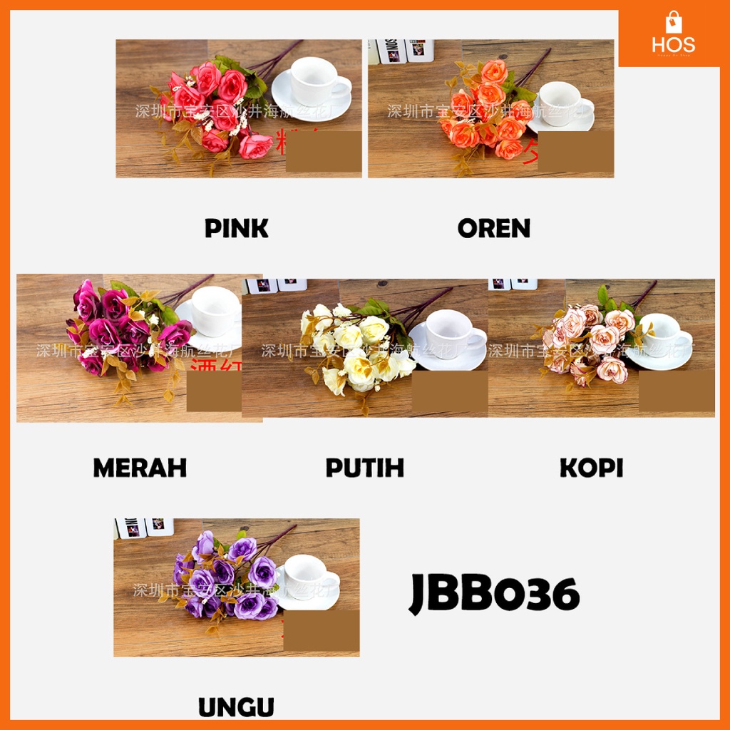 Bouquet bunga JBB036 Artifisial Dekorasi Rumah l Happyonshop