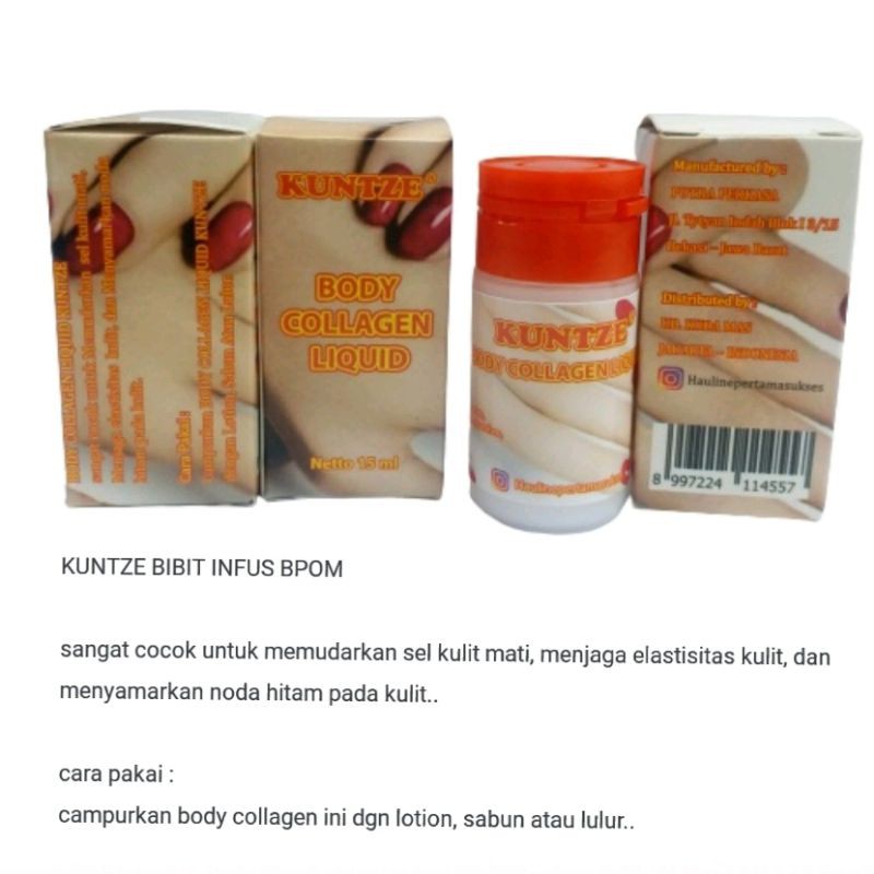 BODY COLLAGEN KUNTZE / BIBIT INFUS BPOM