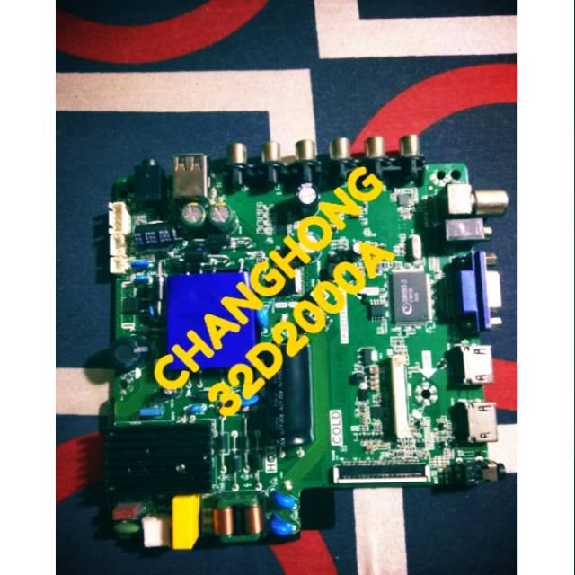 Mb changhong 32D2000A mainboard mesin tv LCD LED modul mobo micom canghong LED32D2000A main board