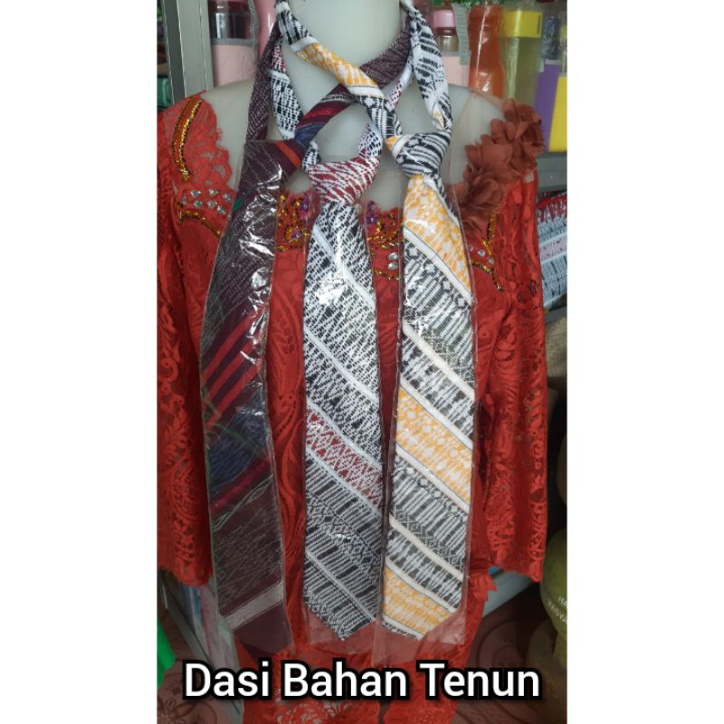 DASI PRIA DEWASA BAHAN TENUN MOTIF ULOS PUCCA RAGI HIDUP PUTIH GOLD DASI PUCCA DASI PESTA PENGANTIN 