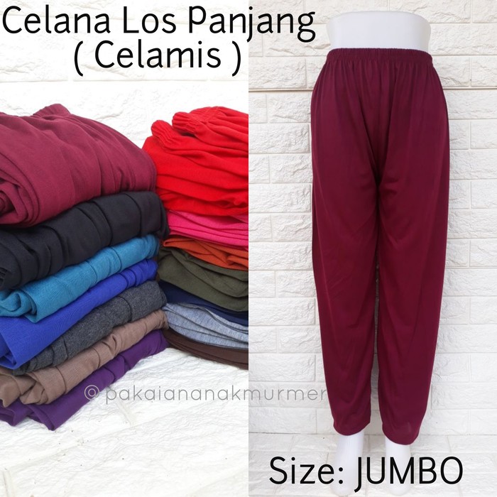 [COD] CELAMIS POLOS JUMBO - Celana Los Inner Pants Spandex Murah