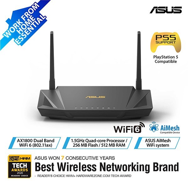 Asus RT-AX56U wifi 6 dual Band router ax1800 with Aimesh RTAX56U