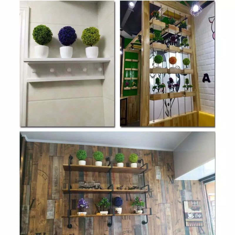 POT BUNGA PALSU TANAMAN HIAS DEKORASI RUMAH