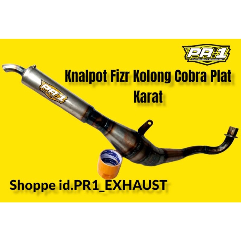 KNALPOT FIZ,FIZR MODEL KOLONG COBRA PLAT KARAT