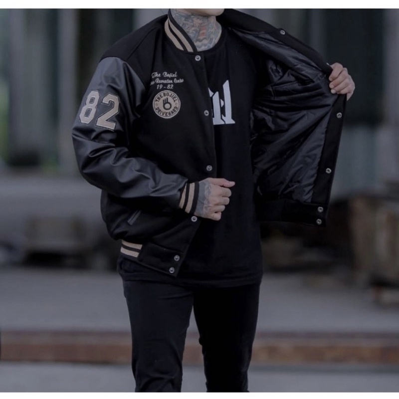 JAKET BASEBALL VINTAGE PRIA WANITA JAKET VARISTY JAKET BESBALL BISBOL COWOK CEWEK ORIGINAL TANGAN KA