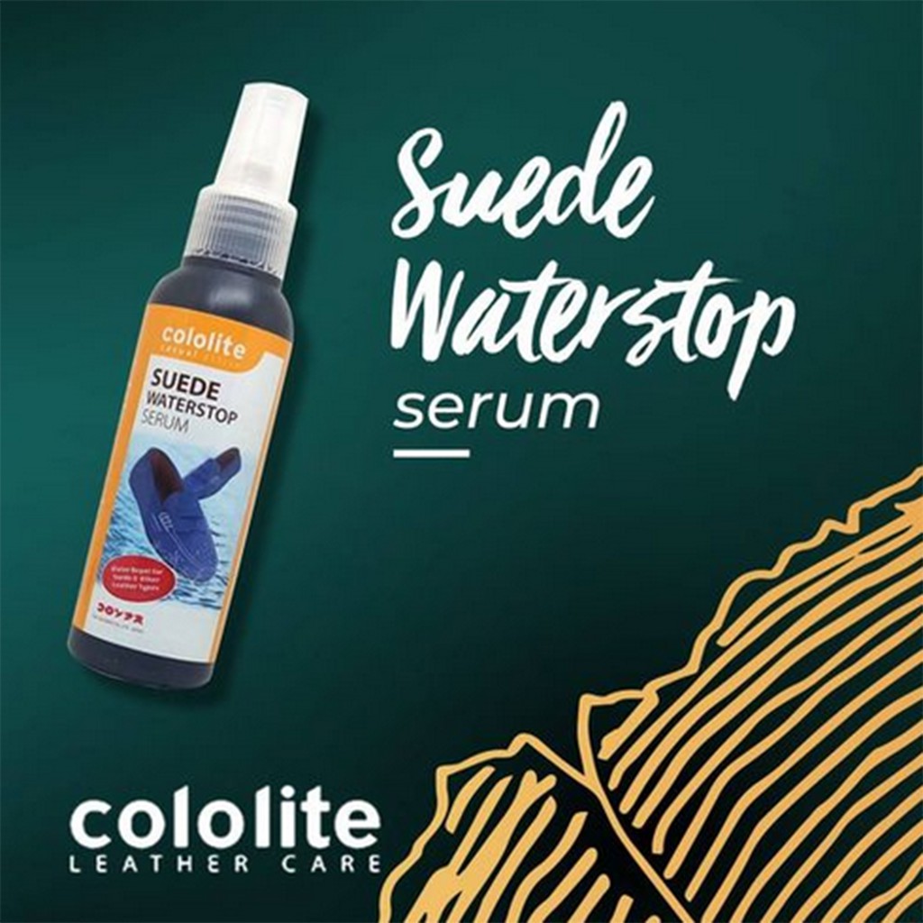 Cololite Casual Active Suede Waterstop Serum Water Semir Sepatu Kain Perawatan Sepatu Bahan Kain Kanvas Colo Lite Kololait Cloth Shoe Polish