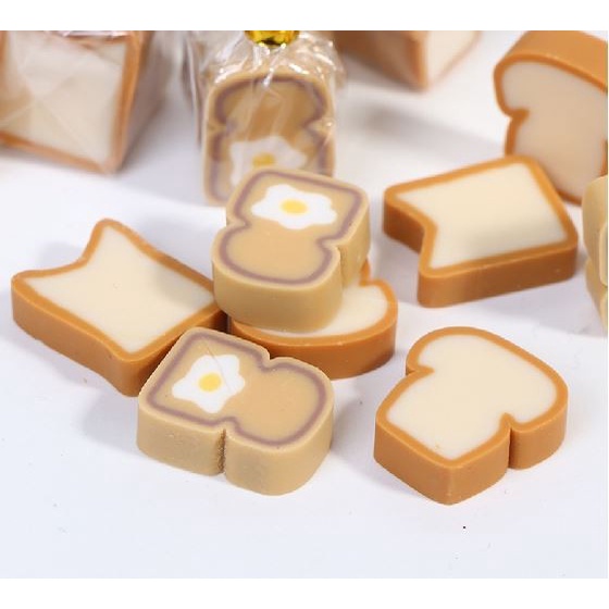 Doll House Decoration - Bread Toast - Miniatur Roti Tawar (1bag/3pcs)