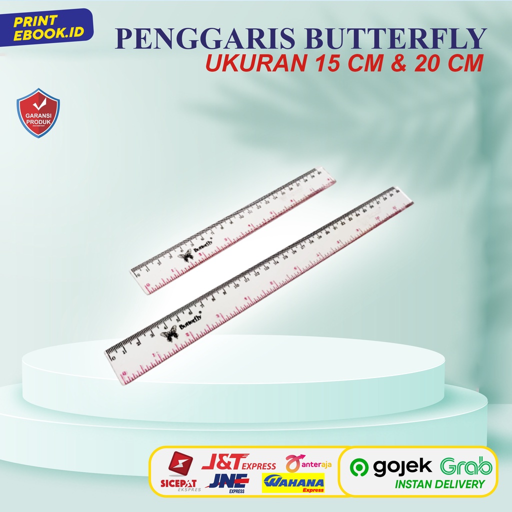 

[TERLARIS] PENGGARIS PLASTIK BUTTERFLY 20 CM / 30 CM