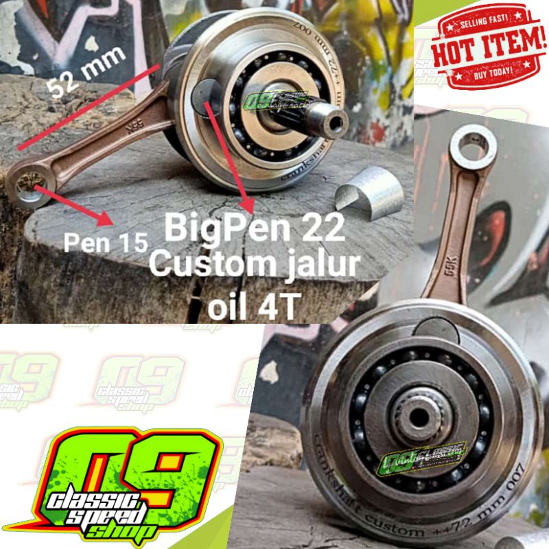 Bandul Kruk as kruk Tiger Diablo CRF xiema Langkah 72 Pnjg Stang 105 sama dgn rxz pnp CB GL Mp Tiger