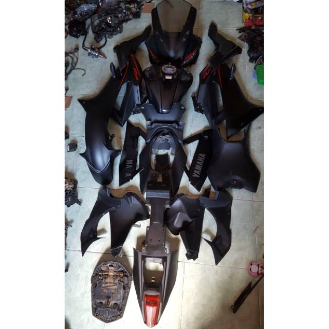 Body Kepala Fullset Fairing R15 VVA V3 Facelift Led Ori Copotan Yamaha Tanpa Speedometer