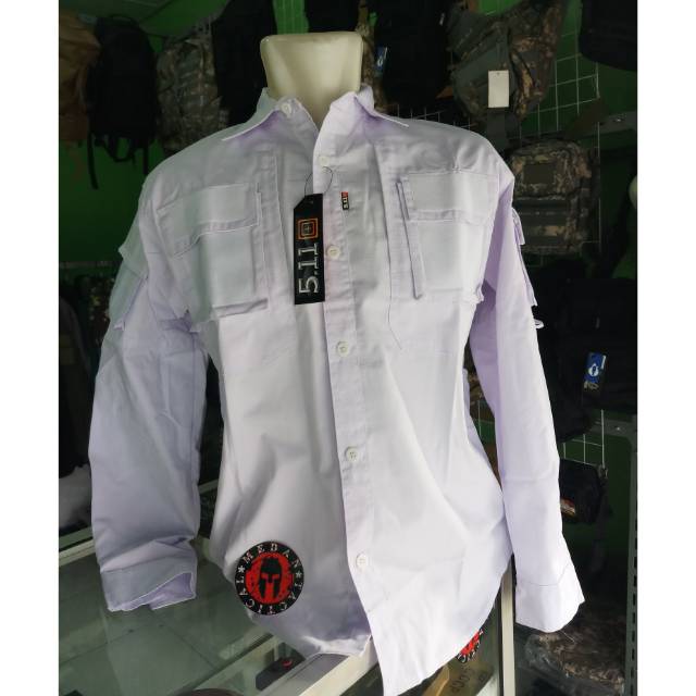 Kemeja 511 Putih Lengan Panjang (MEDAN TACTICAL STORE)
