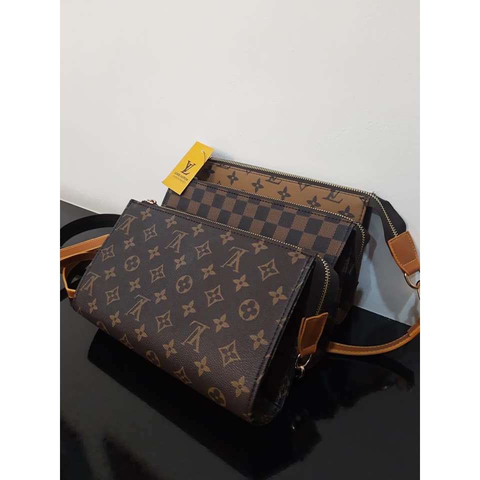 BIG SALE  tas wanita tas selempang LV MINI CLUTCH/LV DOMPET 2 FUNGSI hand bag dan sling bag