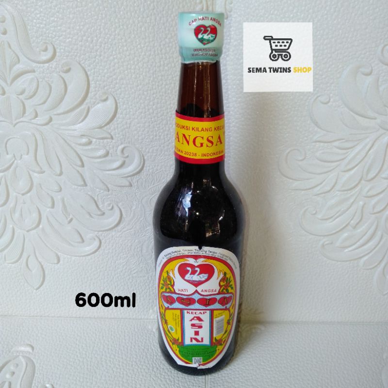 

Kecap Asin Cap HATI ANGSA 600ml ( BOTOL KACA )