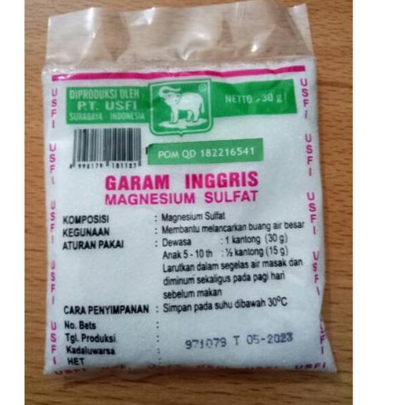 RERE Garam Inggris Cap Gajah 30 gr ☂ 69