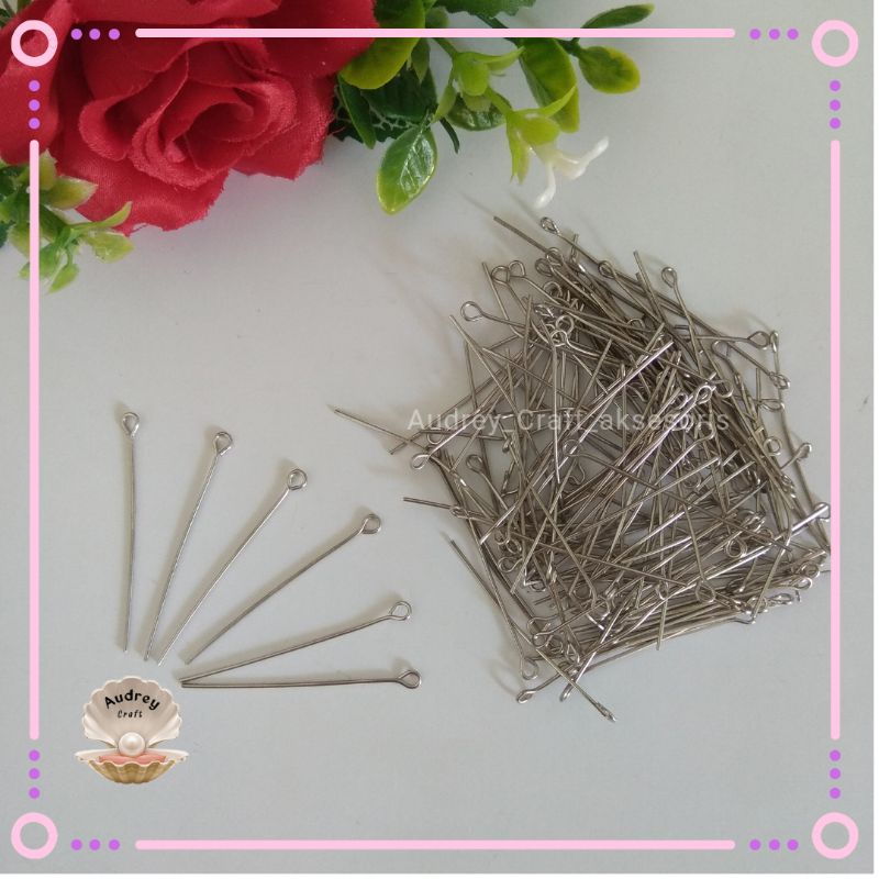 Paku 9 Eyepin q nikel paku Cumi craft kerajinan gelang kalung Aksesoris bros juntai strap masker