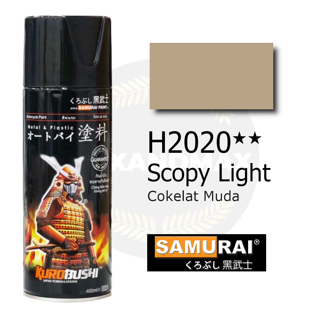 Samurai Paint Scoopy Light H2020 Coklat Muda 400 ml - Cat Semprot