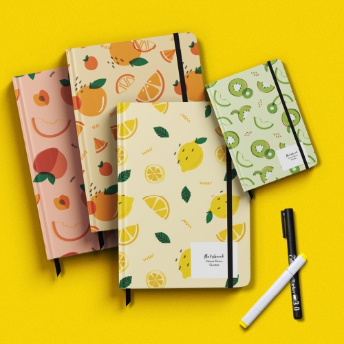 

Notebook Custom Fruit Pattern Cover Custom Gift Notebook Custom Hardcover A5 Murah Hadiah Custom