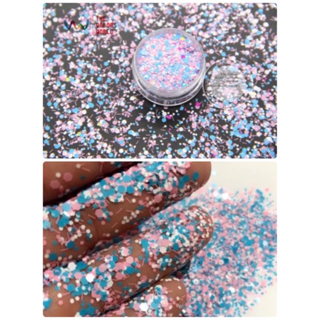 Glitter nail art slime glitter hiasan kuku hiasan resin hiasan case handphone