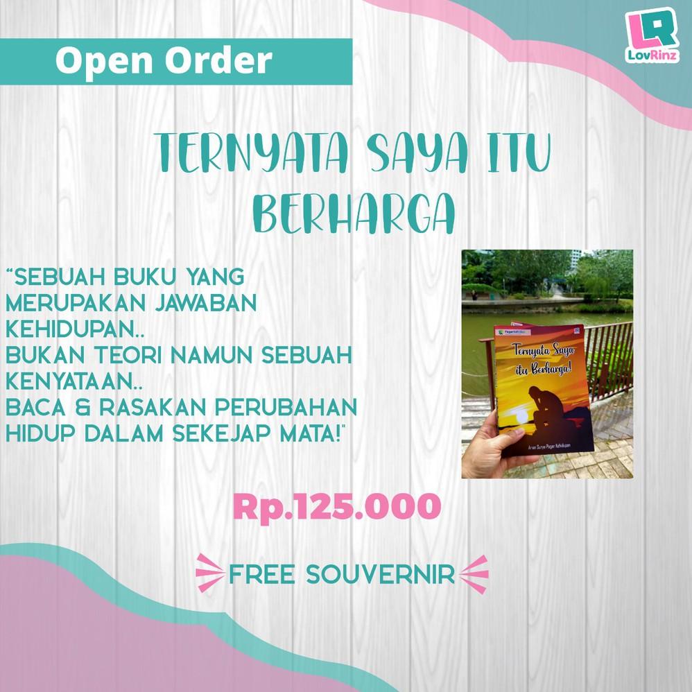 (PROMO 0CV48) Buku Novel TERNYATA, SAYA ITU BERHARGA Bonus gantungan kunci - Arian Surya Pagar Kehid