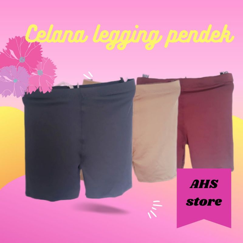 Celana Legging Short Pant Spandek/Legging Pendek Spandex Premium