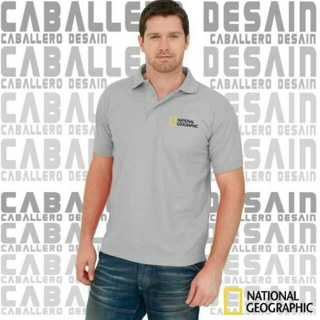 Kaos shirt polo pria National Geographic ukuran S M L XL XXL XXXL-XXXXL. Kaos National Geographic