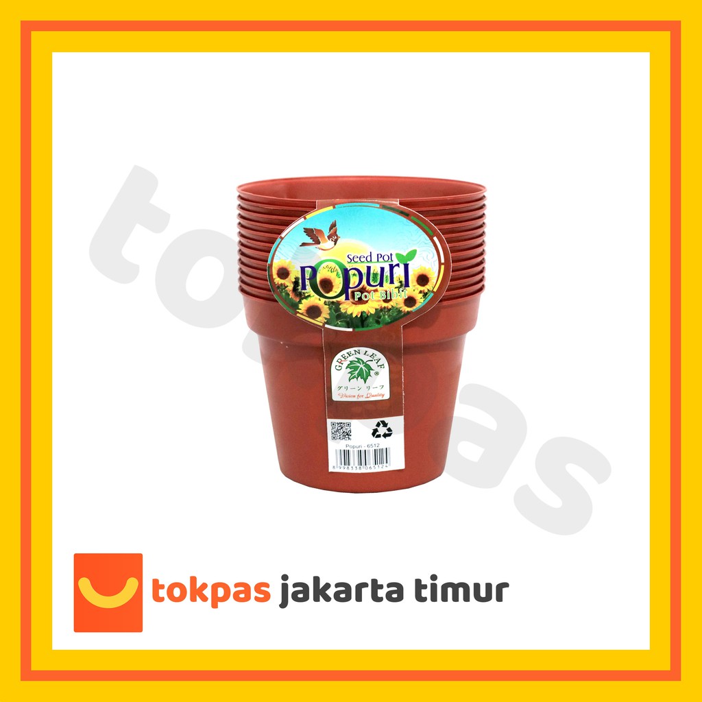 [12 PCS] Pot Polos Plastik Simba Bunga Tanaman Hias Ukuran Besar & Kecil Pot Taman Kebun Tabulampot 