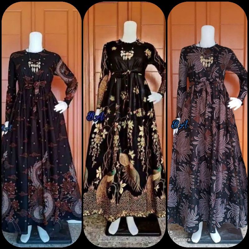 MS GAMIS BATIK SRIWEDARI (COD) MAXI BUMIL/BUSUI KATUN SOGAN ALLSIZE DAN JUMBO