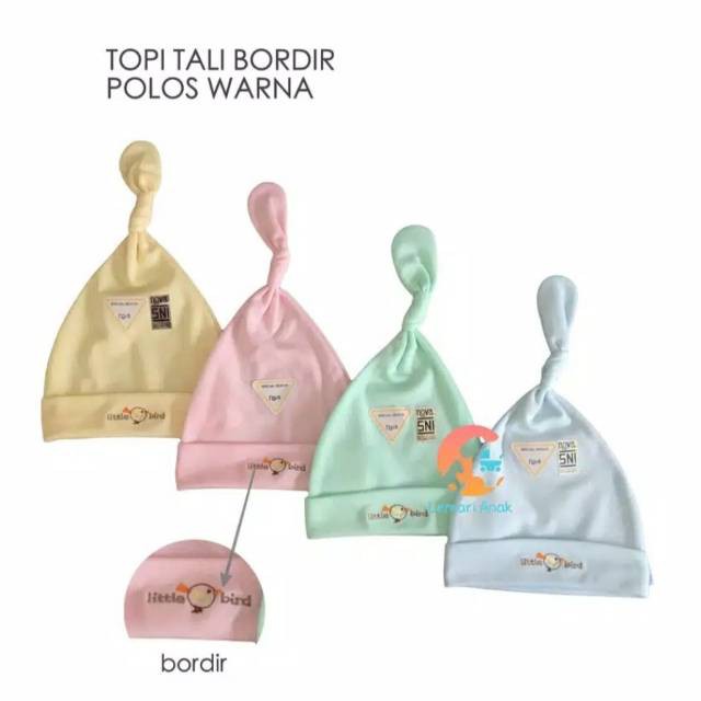 BABY NEW BORN  Topi Kupluk Bayi Baru lahir Polos Warna Nova Seri Kuncung