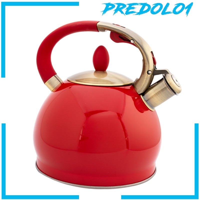 [PREDOLO1] Stainless Steel Whistling Tea Kettle Hiking Cookware Teapot