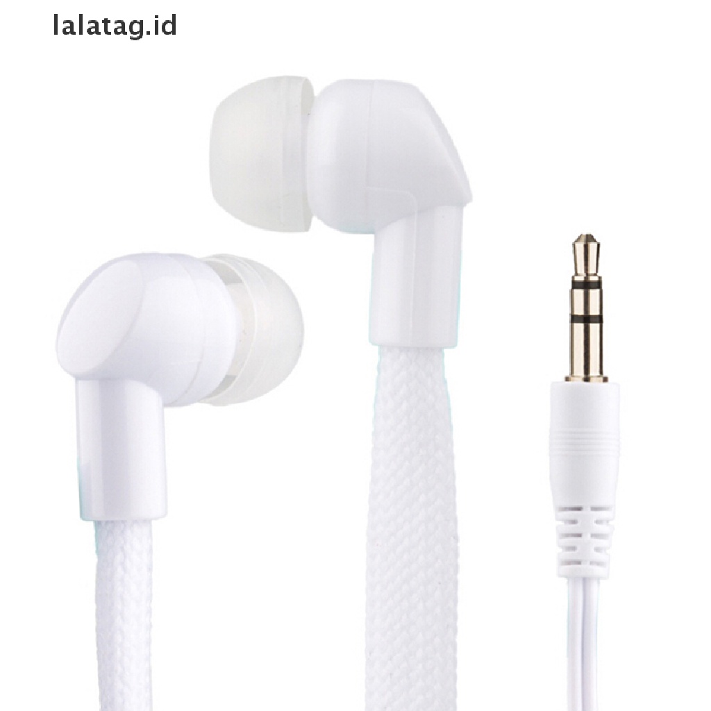 (Flyag) Headset Earphone earbuds stereo super bass Desain Tali Sepatu Untuk Lari