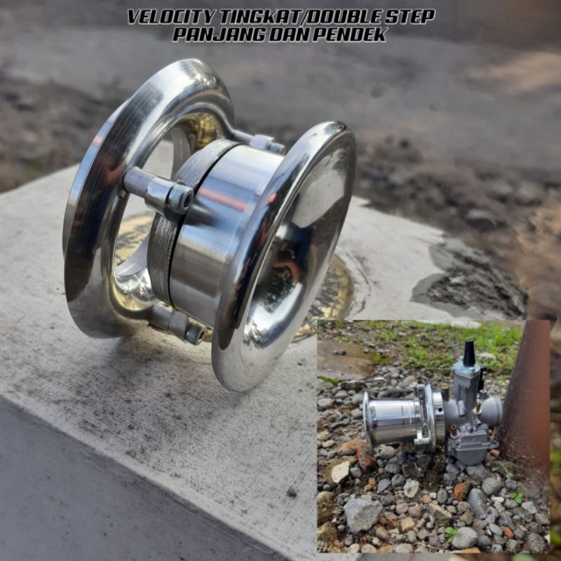 VELOCITY CORONG KARBU TINGKAT PWK PE 28 32 34 35 VELOSITY 2 STAGE TUMPUK PANJANG PENDEK CORONG DOUBL