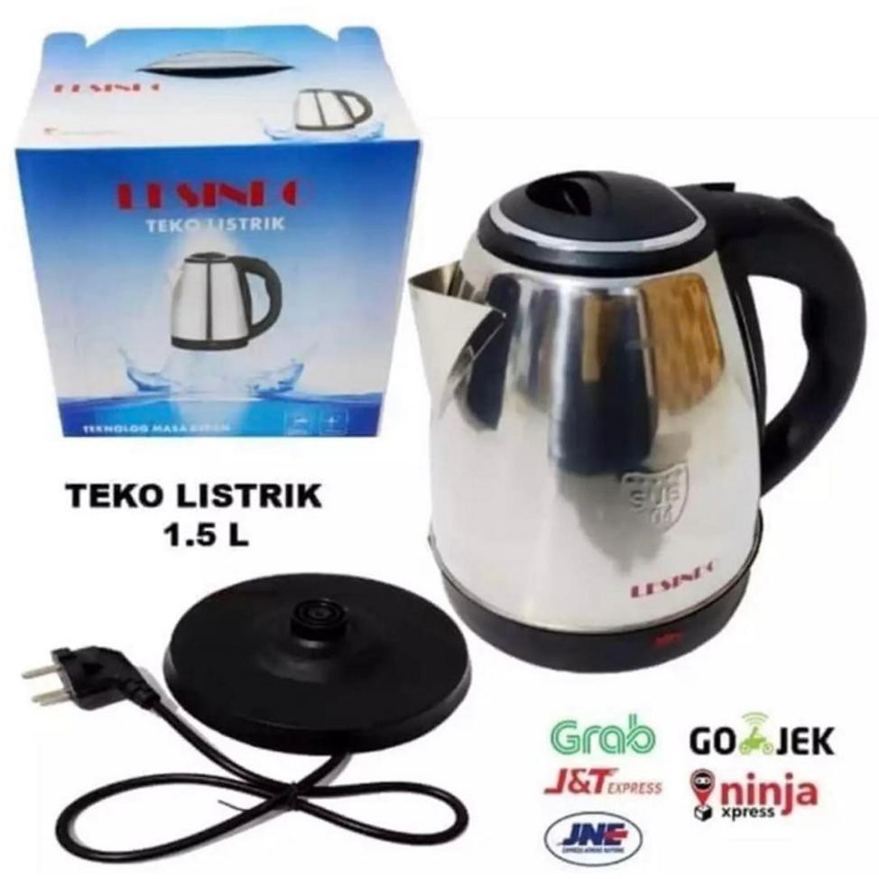 Promo Besar Teko Listrik Stainless 1 Setengah Liter Bagus