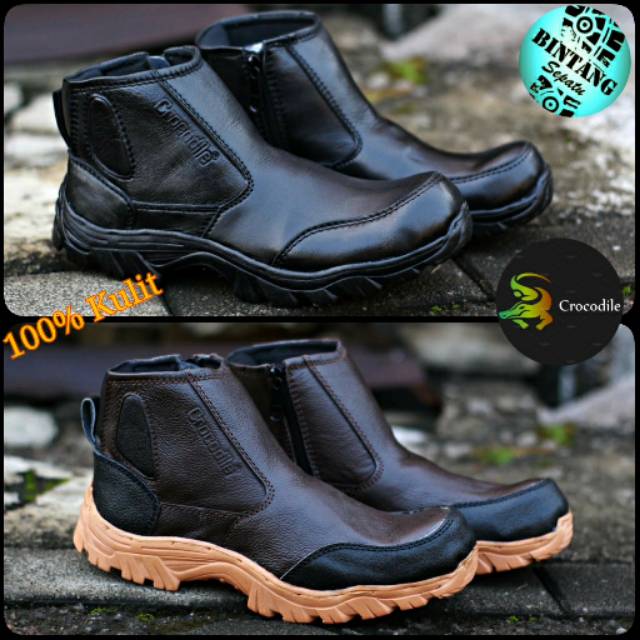 Jual Boots Safety Pria Cowok Work Safety Proyek Lapangan Outdor