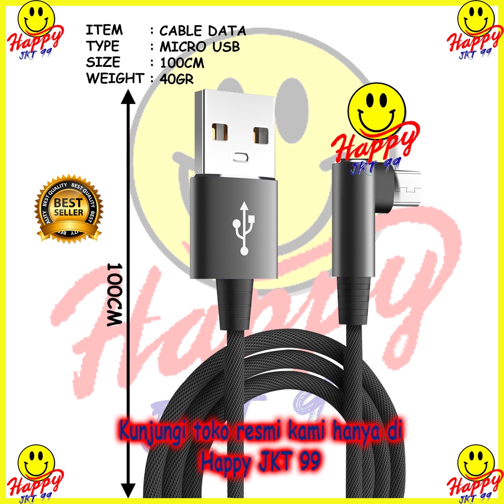 GAMING SERIES KABEL DATA PINZY V7 MICRO USB SUPPORT QC 3.0 ORIGINAL