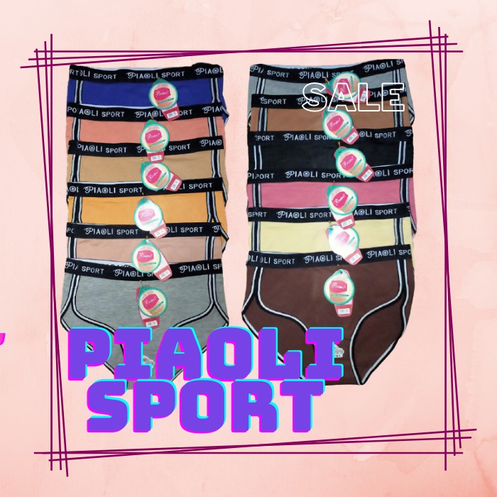 Celana Dalam CD Dalaman Wanita Perempuan Cewek Piaoli Sport  Boxer Karet Cantik Murah Nyaman Lembut