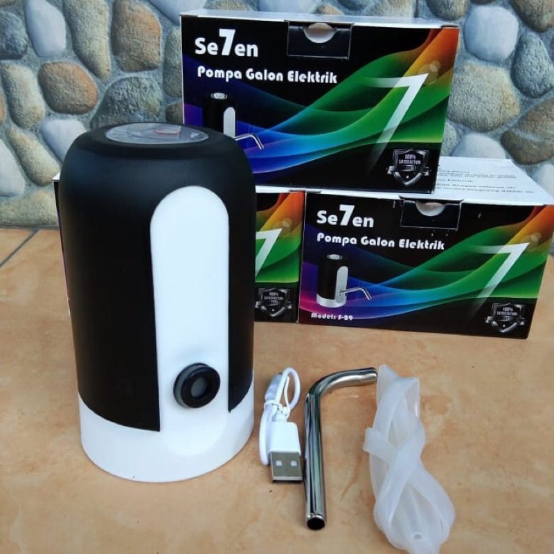 SE7EN GALON PUMP ELEKTRIK WIRELESS OTOMATIS POMPA GALON CHARGE ASLI