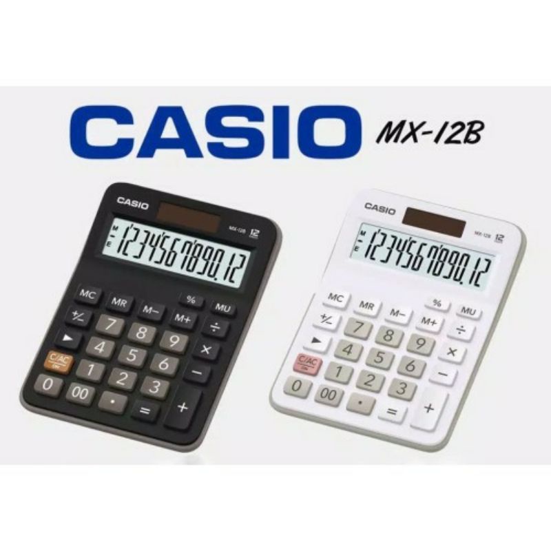 

CASIO KALKULATOR MX 12B EXTRA LARGE DISPLAY KEY ROLLOVER ORIGINAL ASLI MANTAP MURAH